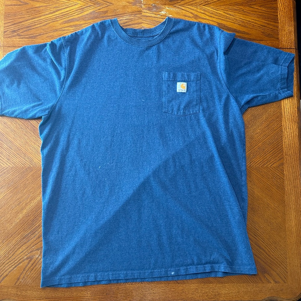 Carhartt Men's Blue Pocket T-Shirt